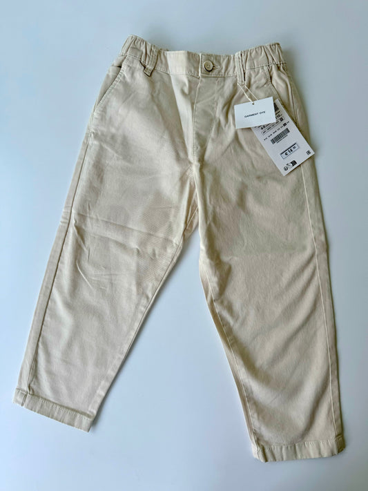 New Zara Chino Cotton Pants Relaxed Fit