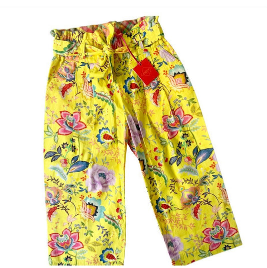 90s Vintage Oilily Culotte Sunny Floral Yellow