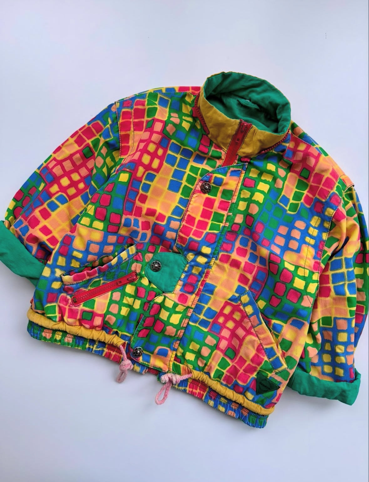 80s Vintage Colorful Lightweight Jacket