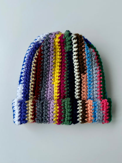 Handmade Colorful Crocheted Knit Baby Beanie