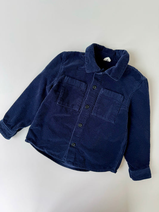 Arket Corduroy Shirt Jacket Navy Blue