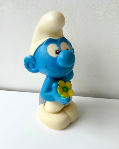 90s Vintage Smurf Table Lamp by Melek Fecht