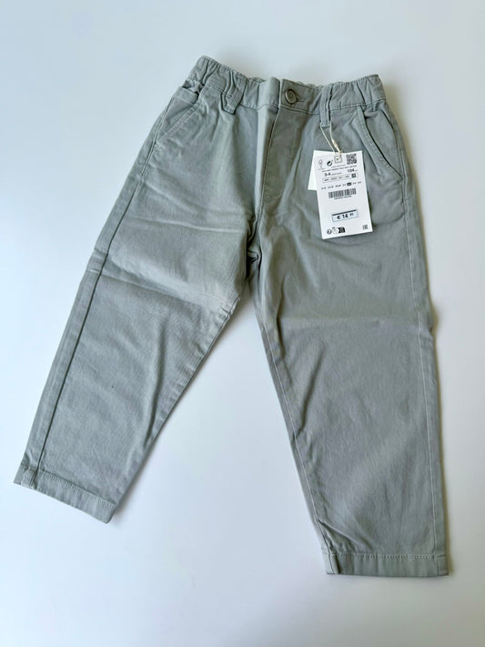 New Zara Chino Cotton Pants Relaxed Fit