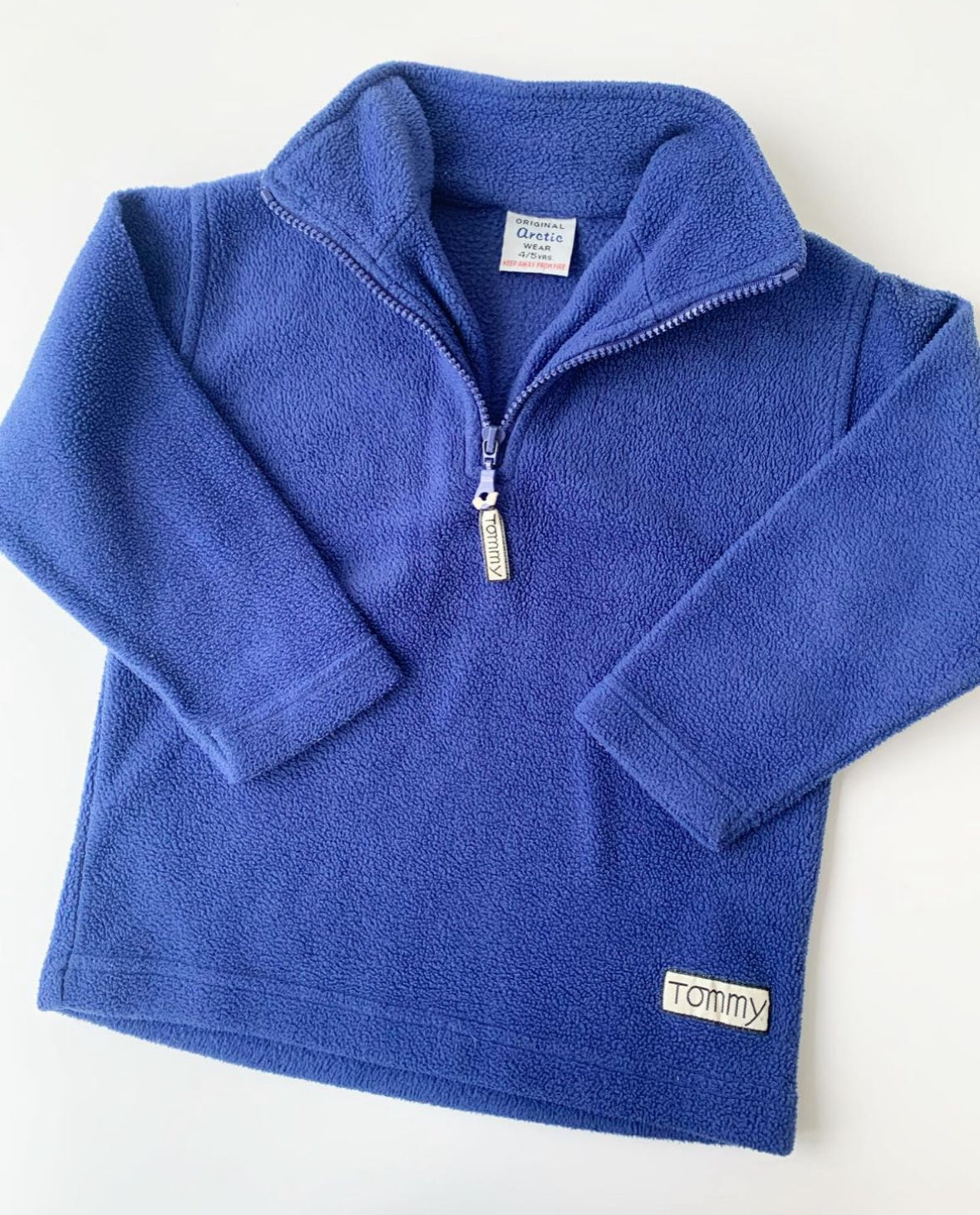 90s Vintage Fleece Zip Pullover