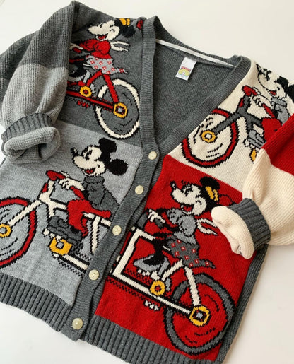 80s Vintage Mickey Mouse Cardigan