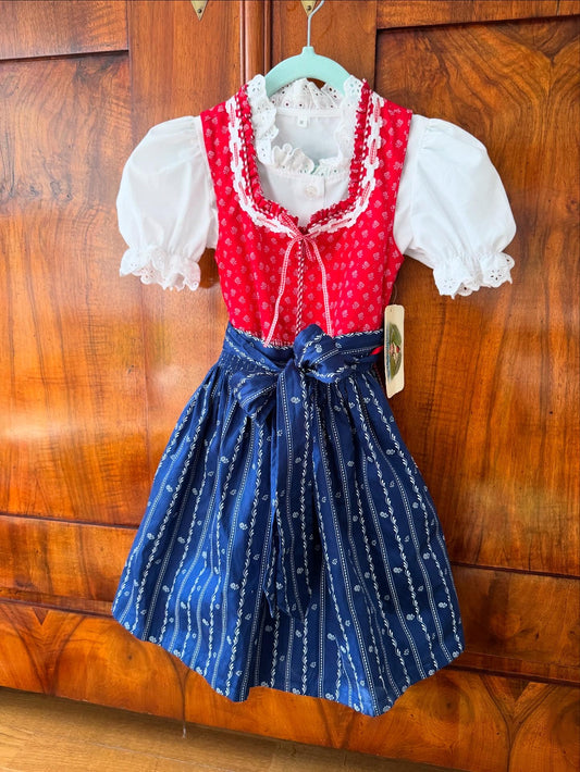 New Turi Landhaus Dirndl with a matching white lace blouse