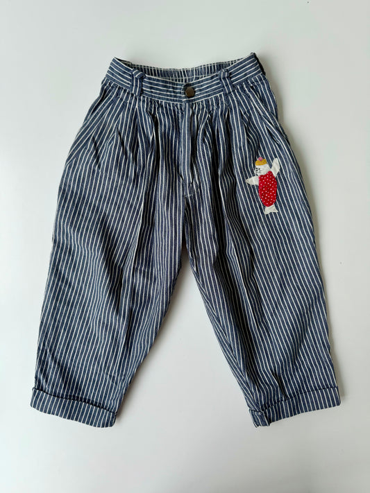 90s Vintage Sigikid Striped Balloon Pants