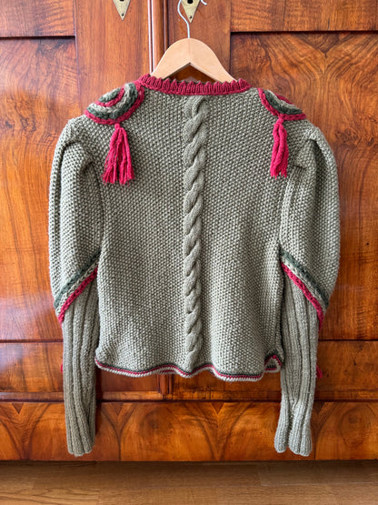 80s Vintage Coolest Handmade Wool Cardigan