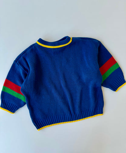 90s Vintage Mickey Football Knit Sweater