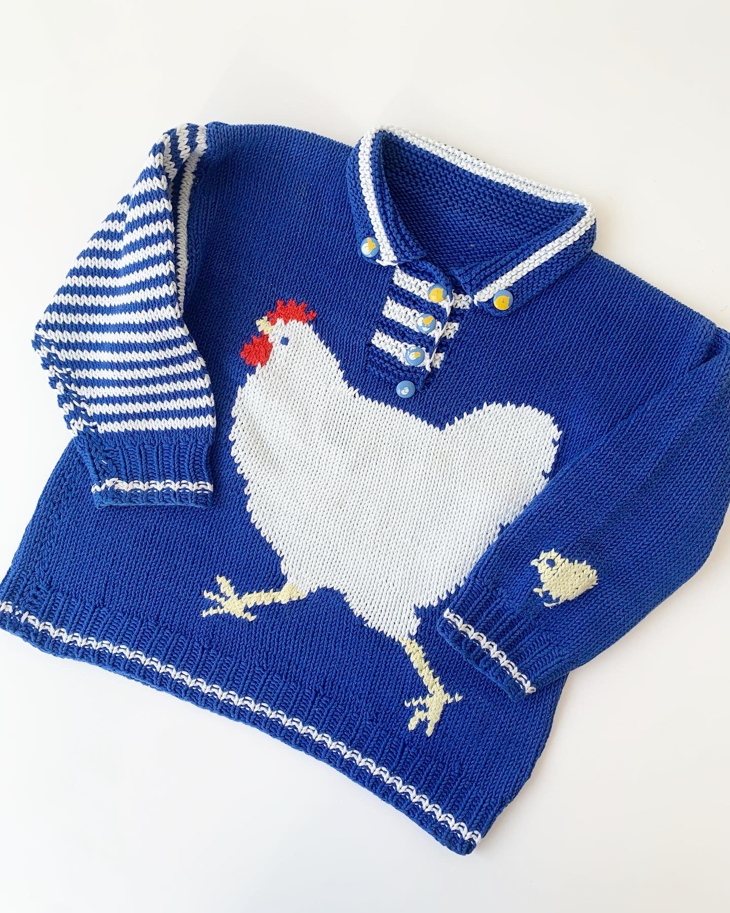 90s Vintage & Handmade Chicken Sweater