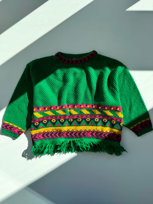 90s Vintage Brilliant Colors Sweater