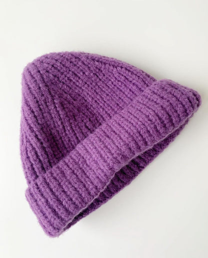 New Purple Wool Beanie