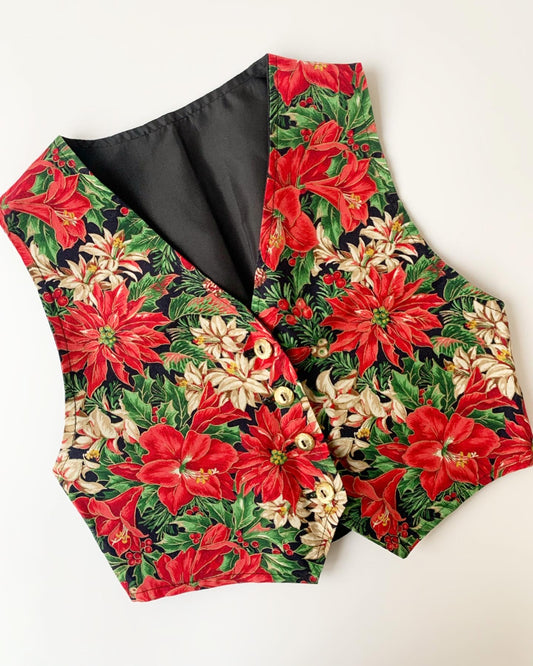 80s Vintage C&A Floral Vest