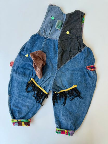 80s Vintage Crazy Denim Overall