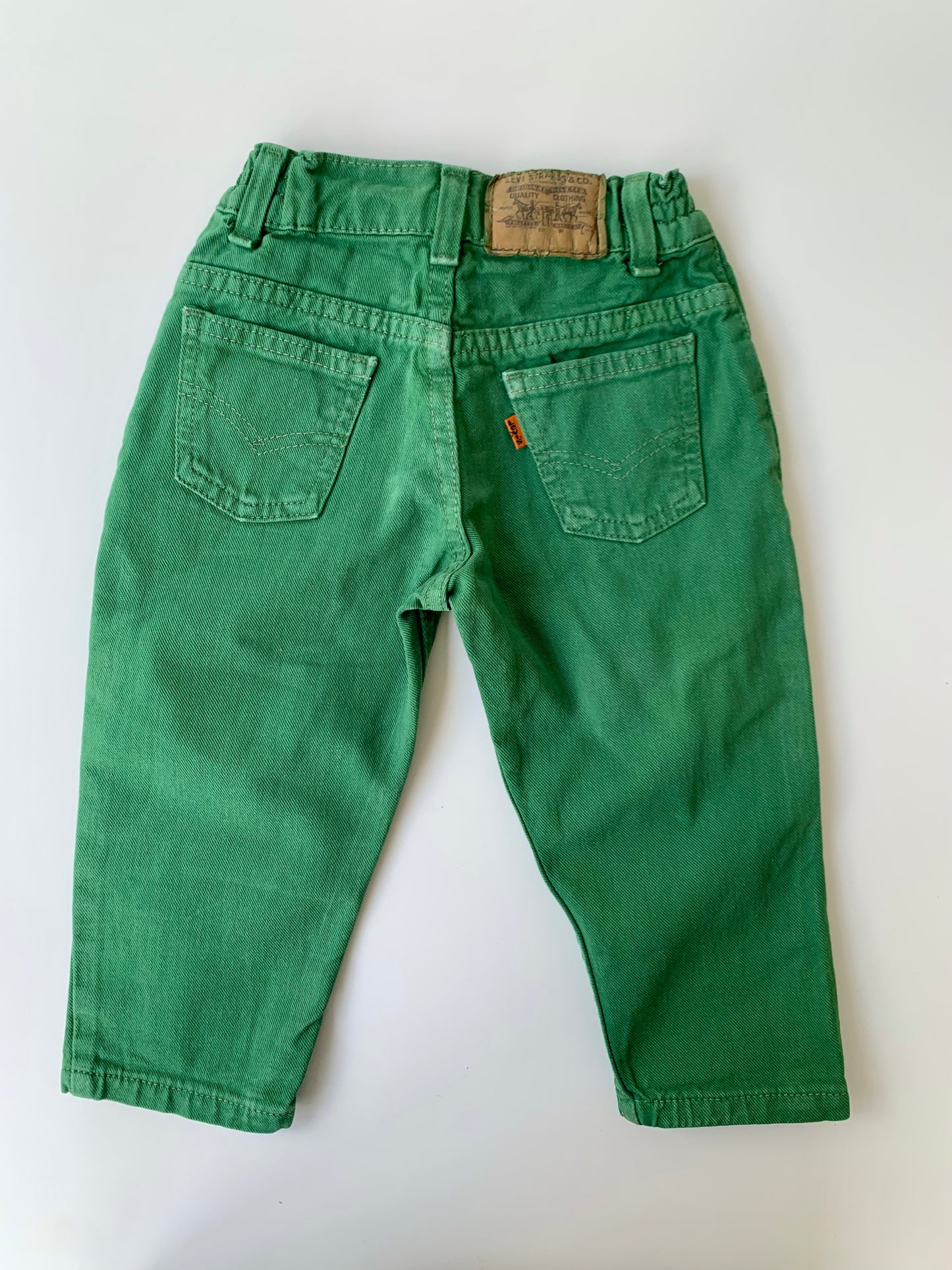 80s Vintage Levi’s Green Balloon Denim