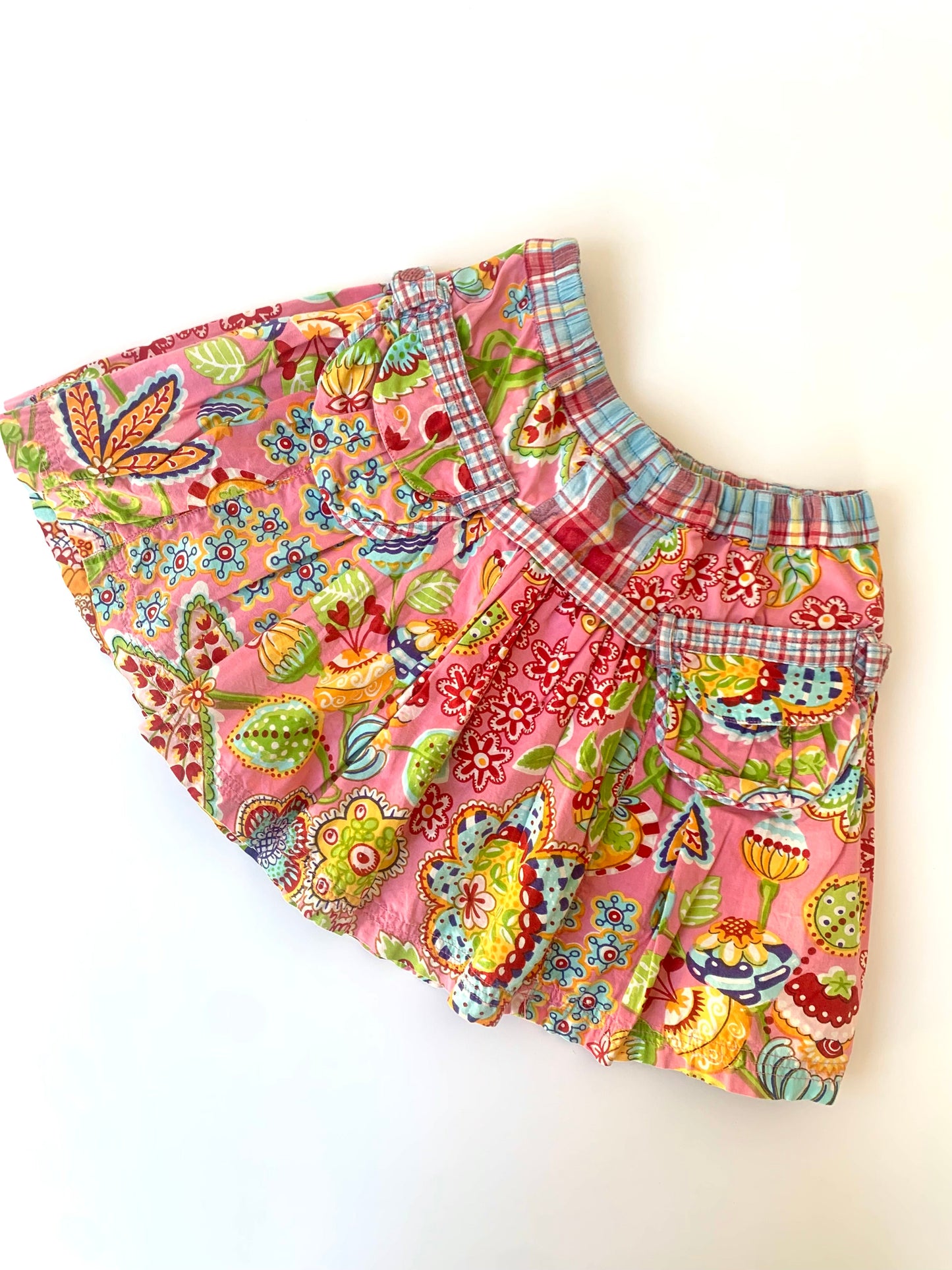 90s Vintage Oilily Pink Floral Skirt