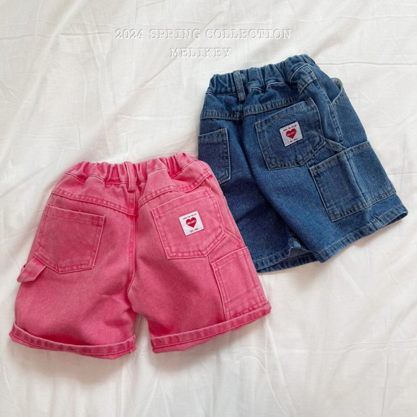 Denim Pocket Baggy Shorts