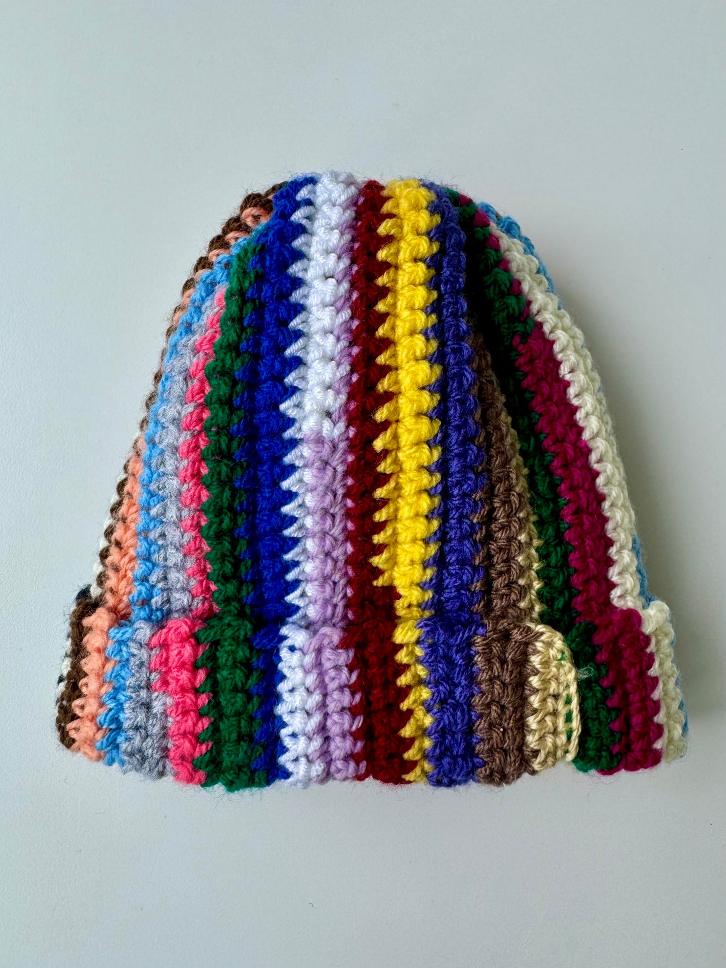 Handmade Colorful Crocheted Knit Baby Beanie