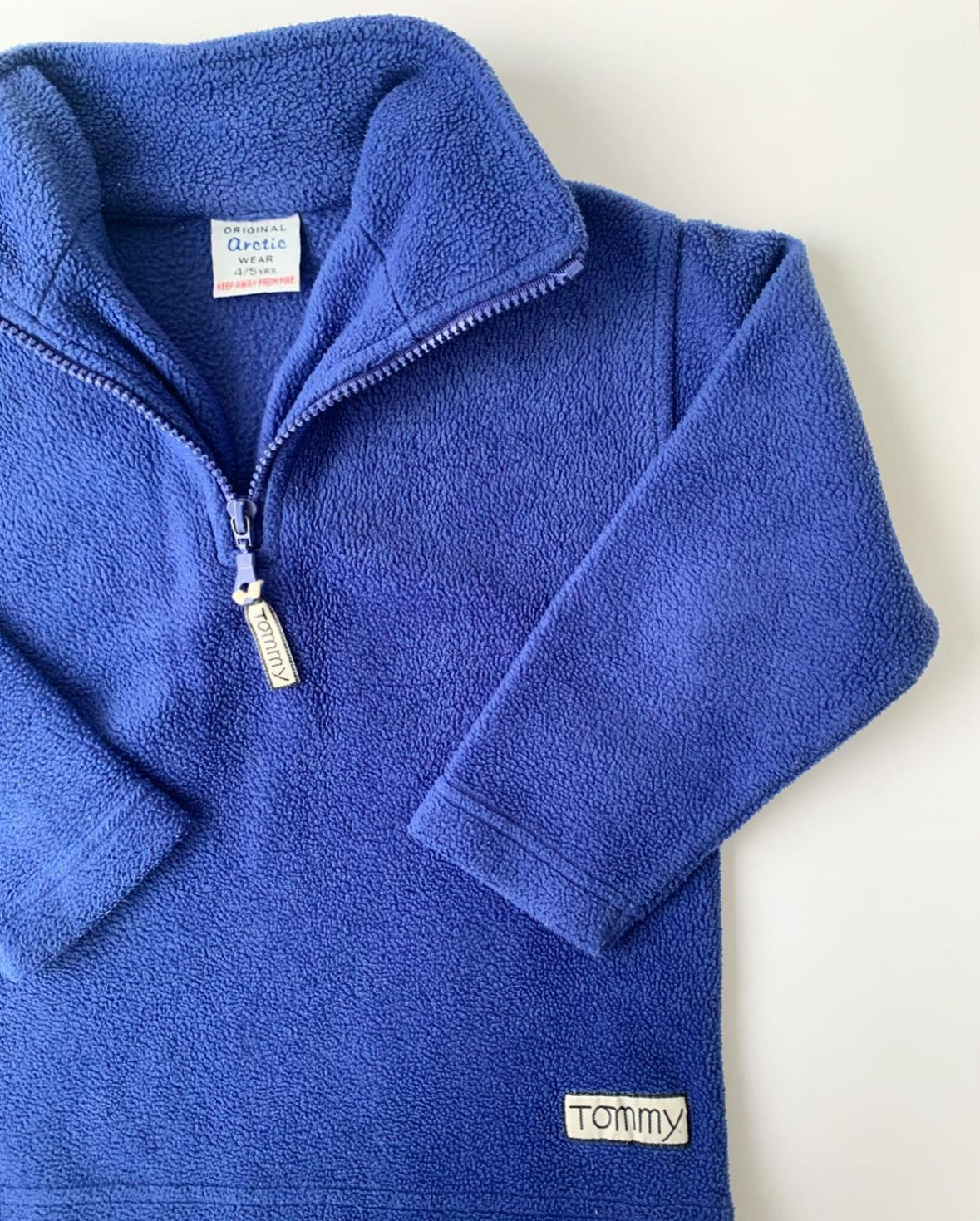 90s Vintage Fleece Zip Pullover