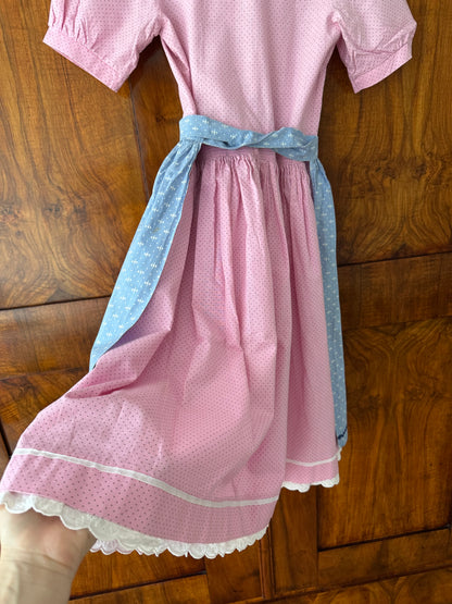 80s Austrian Soft Pink Vintage Dirndl