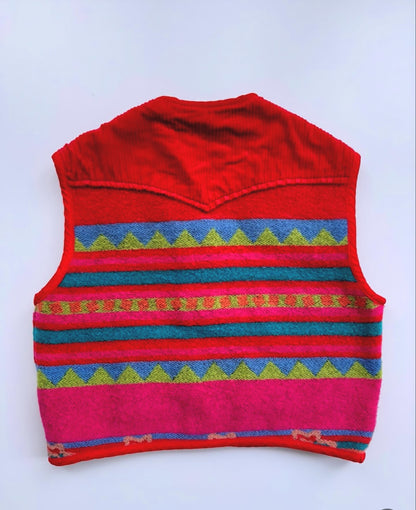 90s Vintage Benetton Colorful Wool Vest