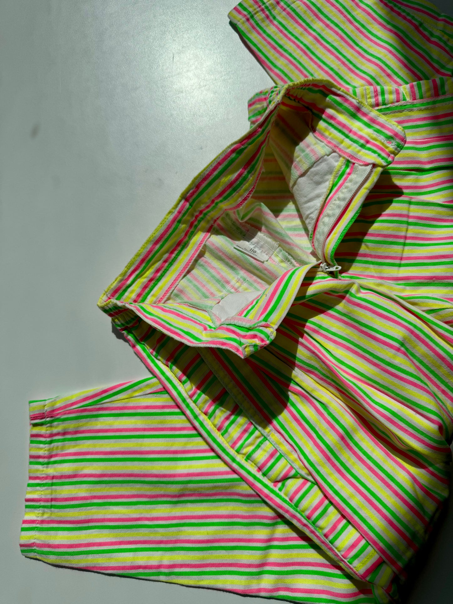 Amazing 80s Vintage Neon Striped Balloon Pants