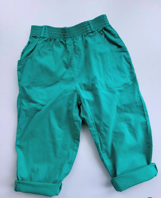 80s Vintage Super Comfortable Dark Turquoise Balloon Pants
