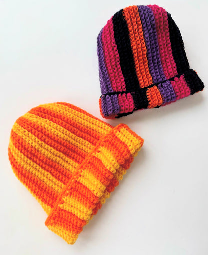 Handmade Colorful Crocheted Beanie