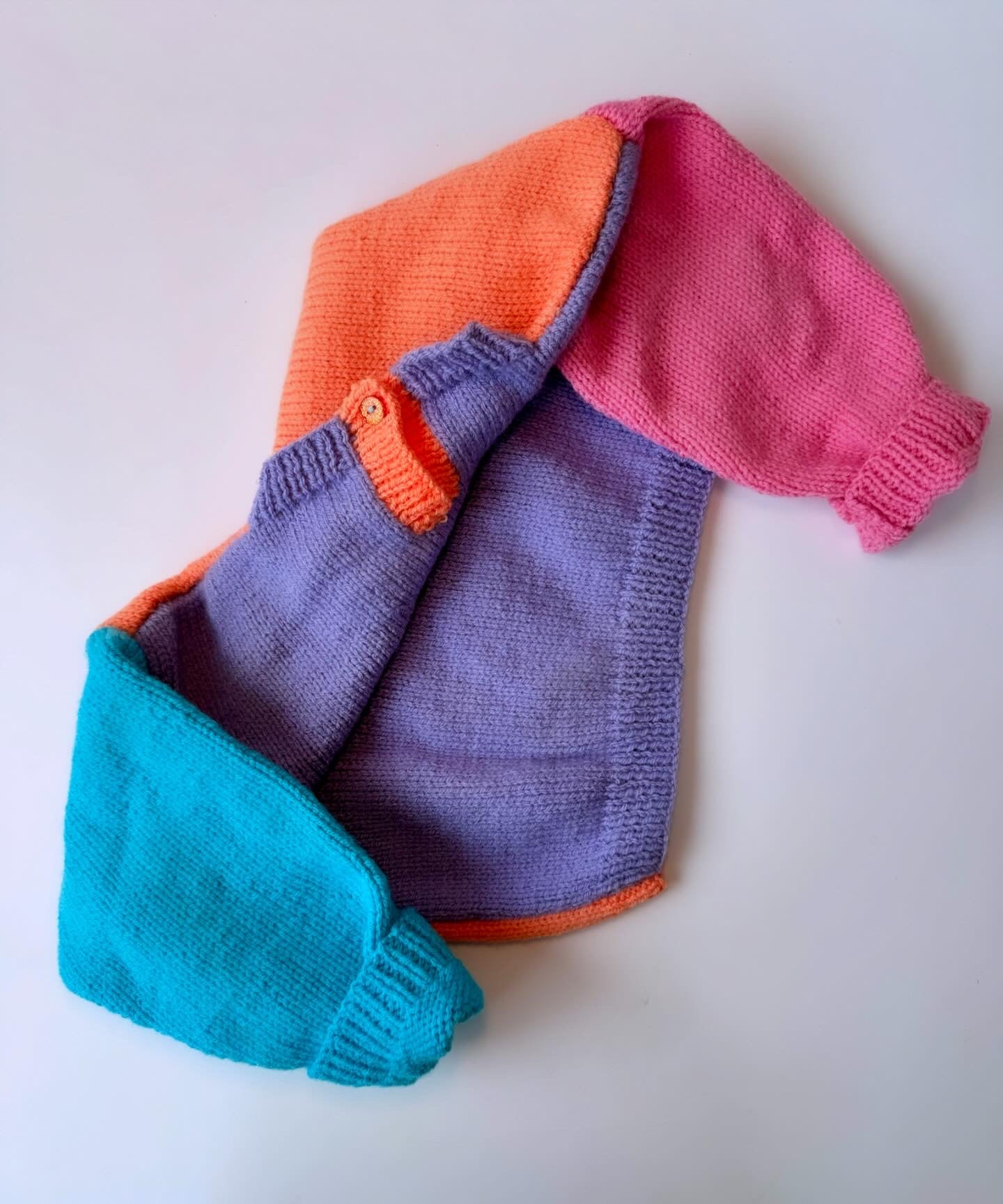 Softest Colorful Handmade Knit Sweater