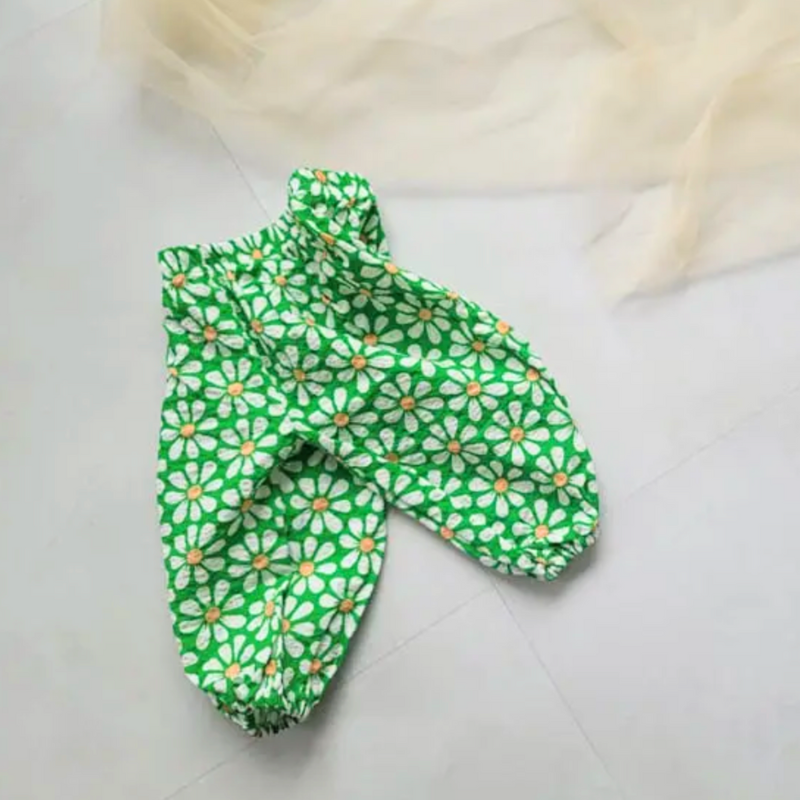 Crinkle Summer Flower Pants