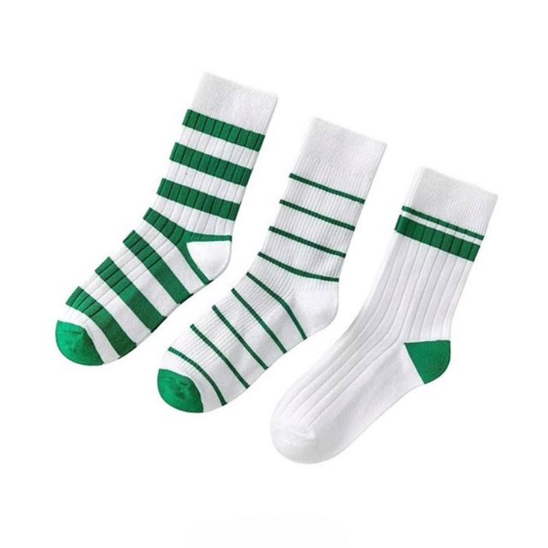 Green Stan Retro Tennis 3 Pack Socks Set