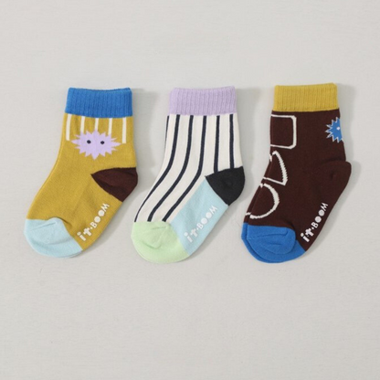 Little Artist Paint 3 or 1 Pack Socks Set