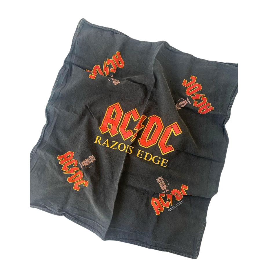 80s Vintage Bandana ACDC Razon Edge