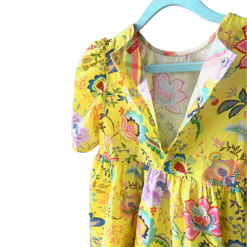 90s Vintage Oilily Sunny Floral Summer Dress