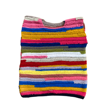 Handmade 100% Cotton Wool Colorful Crocheted Slipover