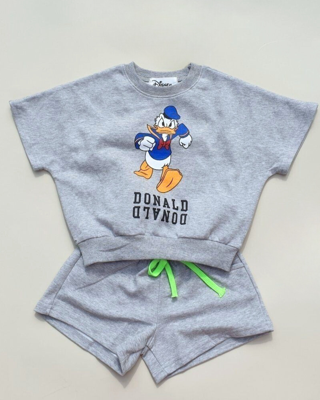 Disney Retro Summer Jogger Set Donald Duck Melange Grey