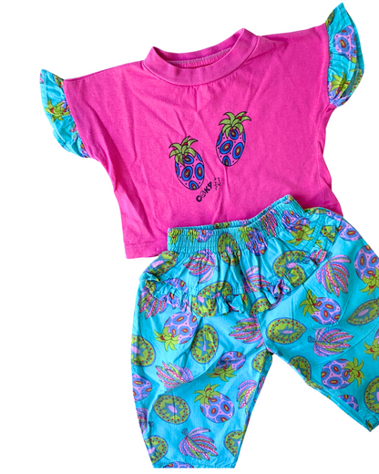 80s Vintage Funky Fruits Summer Set