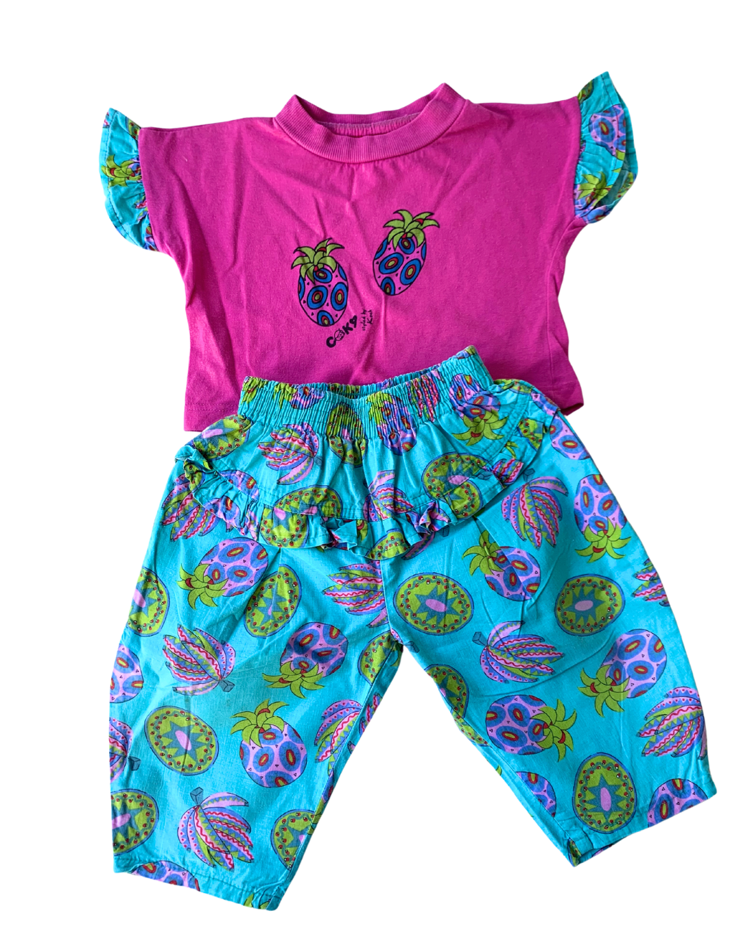 80s Vintage Funky Fruits Summer Set