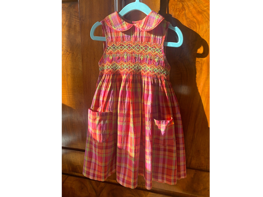 90s Vintage Handmade Smoked Summer Dress