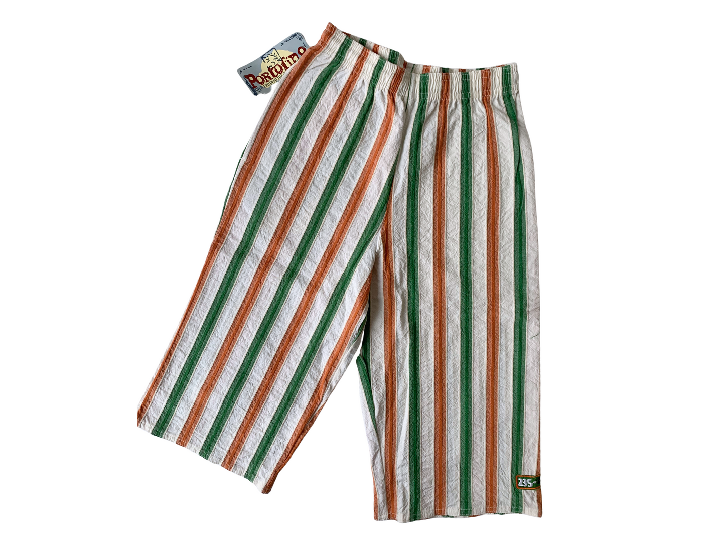 90s Vintage Portofino Deadstock Striped Summer Pants