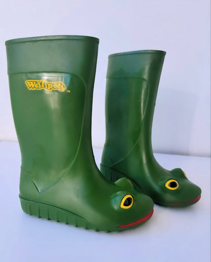 Preloved 90s Vintage Wellipets Frog Wellies Rainboot 25 26