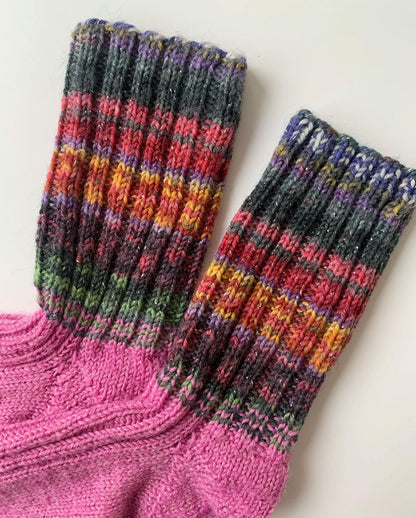 Handmade & 100% Wool Glitter Socks