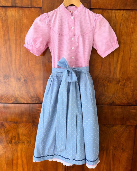 80s Austrian Soft Pink Vintage Dirndl