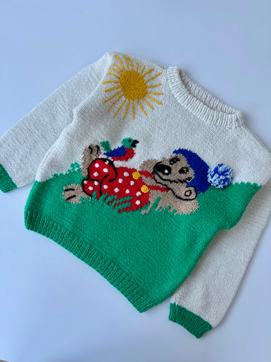 Handmade Petzi Wool Knit Sweater