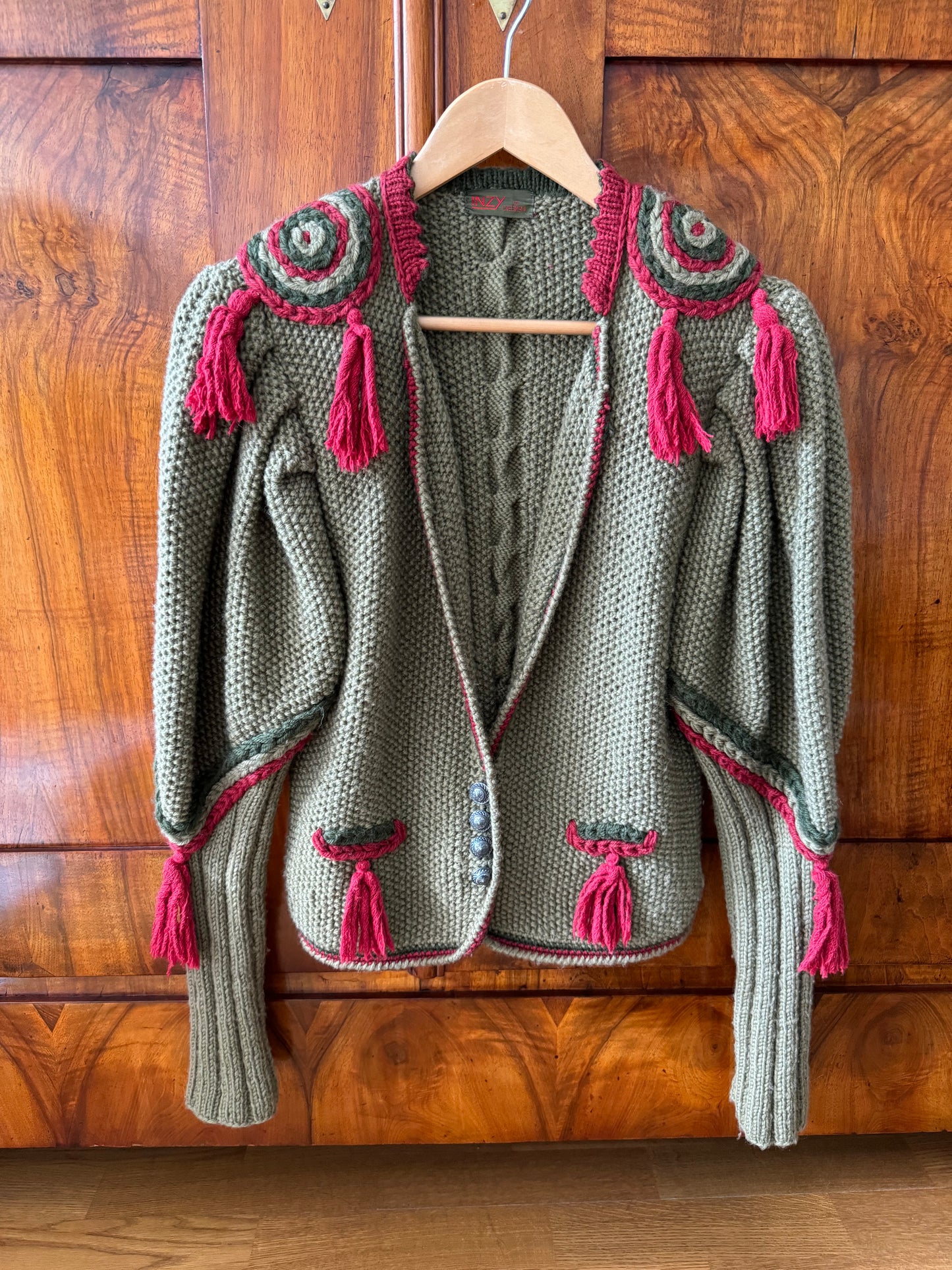 80s Vintage Coolest Handmade Wool Cardigan