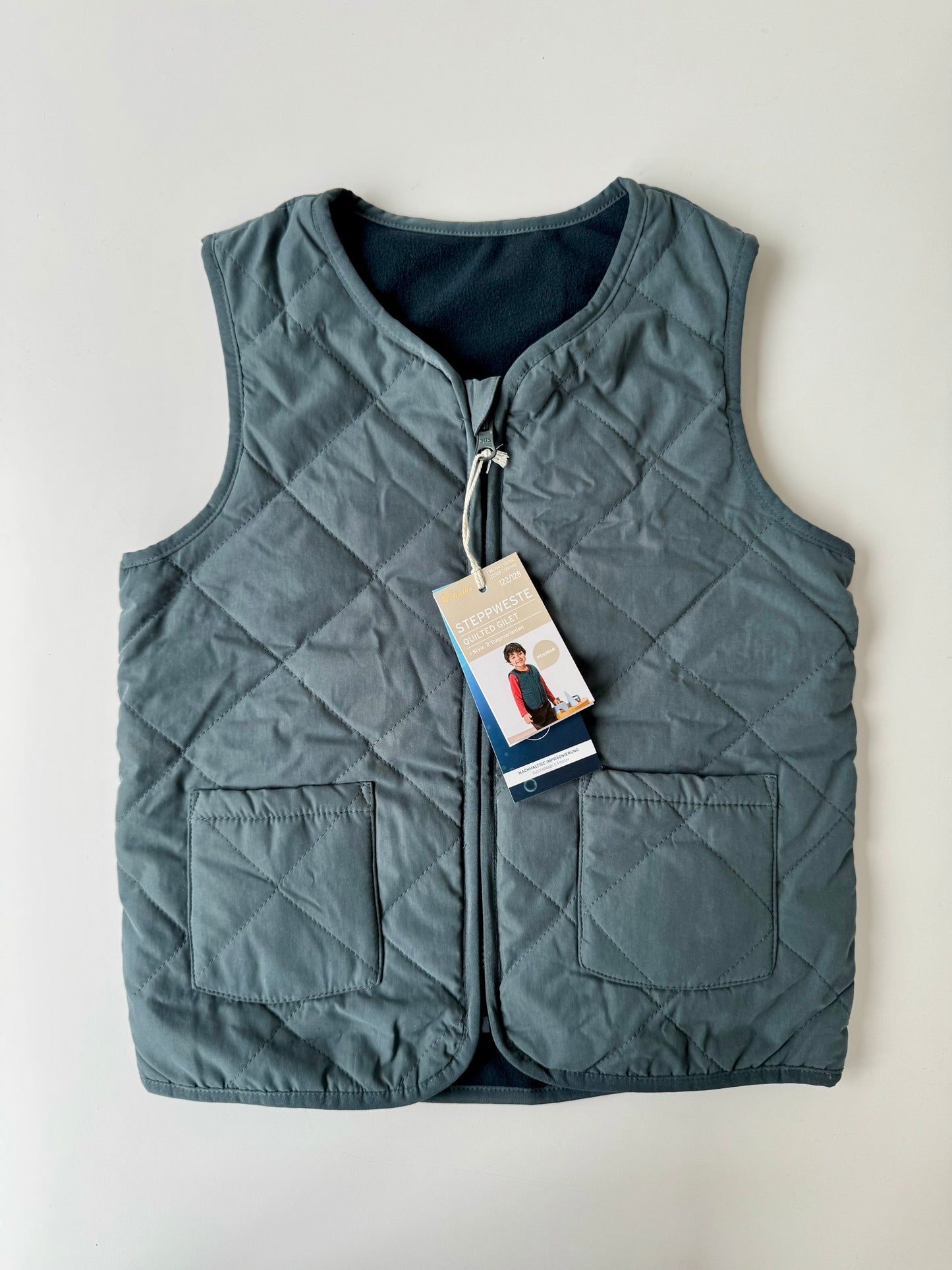 New Tchibo Fleece Quilted Reversibel Vest