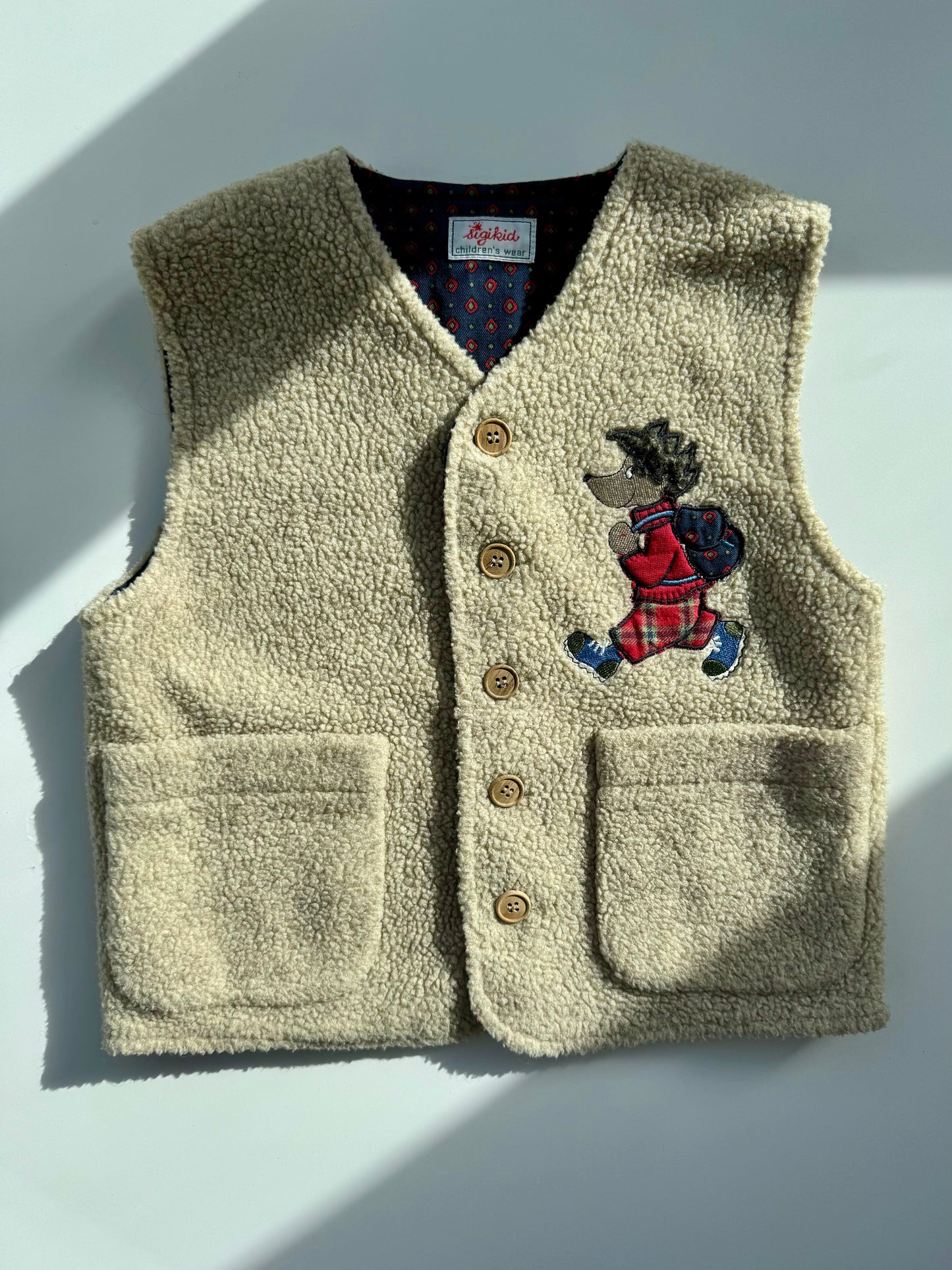 80s Vintage Sigikid Sherpa Vest