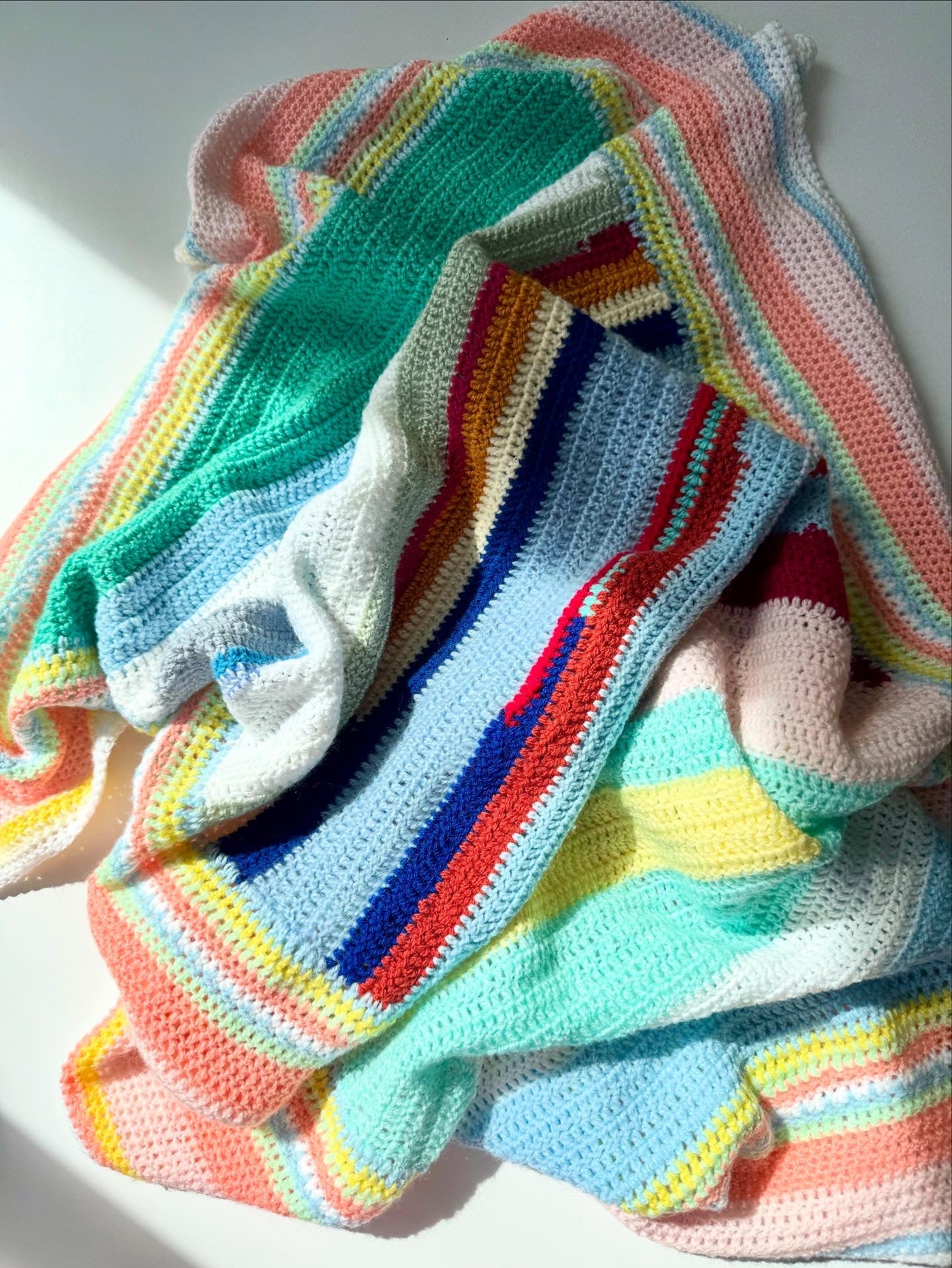 New Softest Handmade Colorful Baby and Kids Knit Blanket
